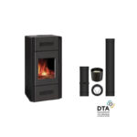 Pack poêle à bois Romana Sortie dessus 8 kw
