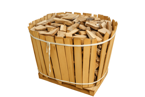 Chutes de chêne moyenne épaisseur de longueur 20/40 cm sur palette